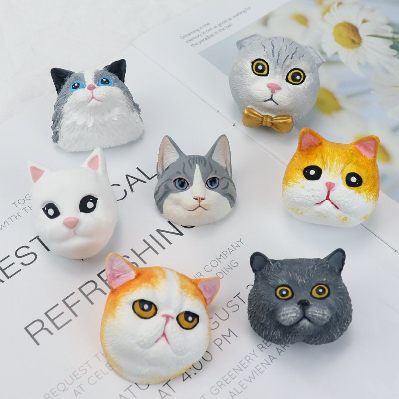 MelbMolds Moule Silicone Résine Visage Chaton Mignon – Idéal Porte-Clés, Bijoux DIY, Étiquettes Animaux, Créations Enfants