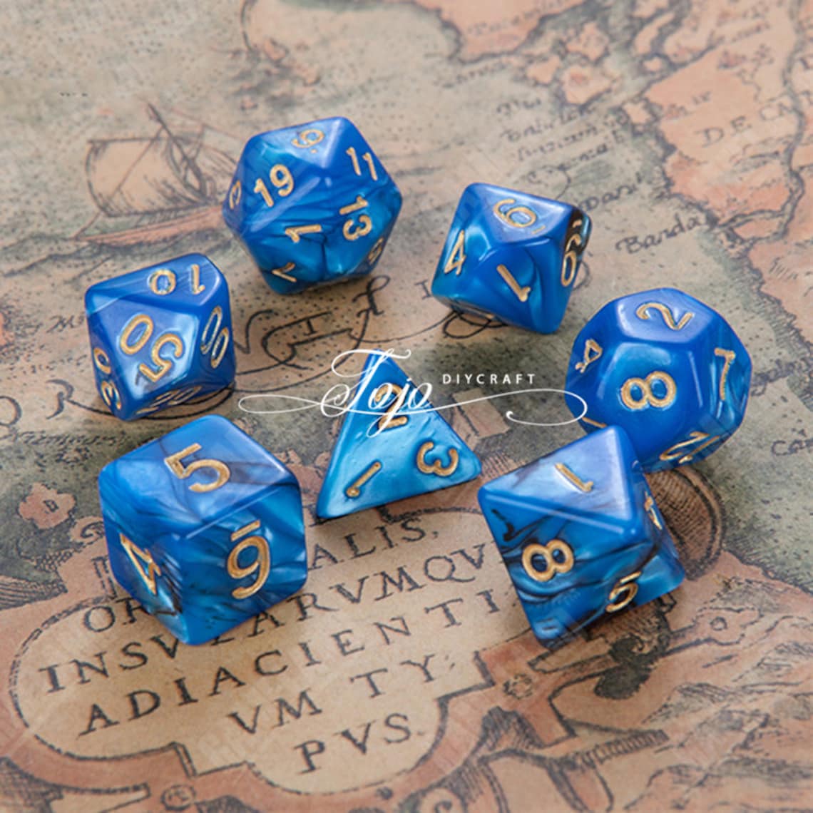 7Pcs/Set DnD Dice Resin MoldPolyhedral Dice MoldCool Dice Etsy