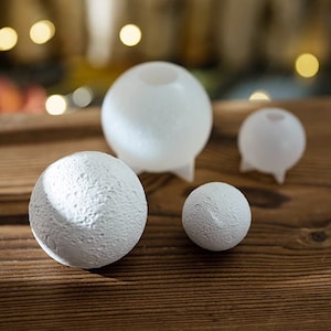 3D Planet Moon Silicone Mold-Space Sphere Resin Mold-Sphere Concrete Mold-Round Ball Pendant Mold-Cement Plaster Art Mold-Epoxy Resin Mold
