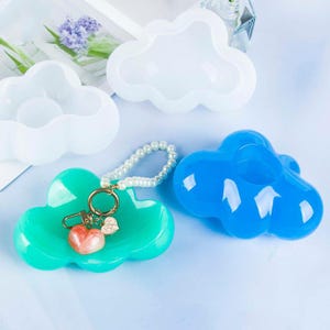 Cloud Tray Silicone Mold-Cloud Trinket Tray Resin Mold-Cloud Tealight Holder Mold-Concrete Candle Holder Mold-Cement Jesmonite Decor Mold