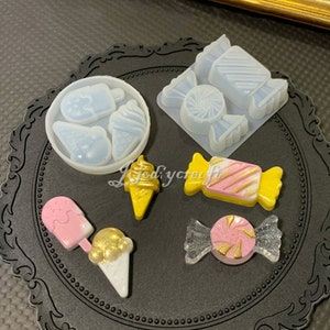 Ice Cream Candy Silicone Mold-Ice Cream Popsicle Resin Mold-Cute Candy Keychain Mold-Play Food Mold-Jewelry Making Mold-Epoxy Resin Art Mold