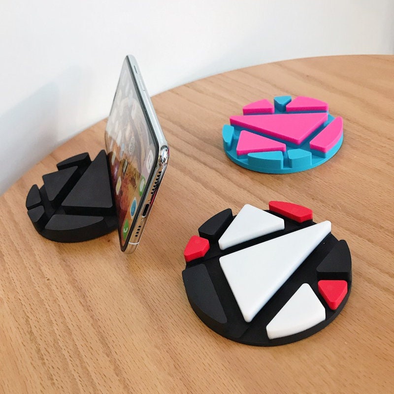 Round Coaster Resin MoldCell Phone Stand Cement MoldPhone Etsy