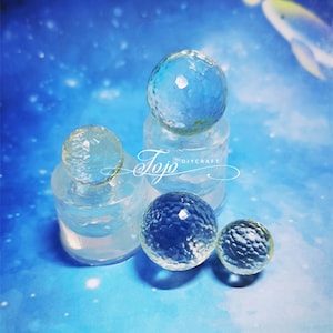 Water Ripple Sphere Resin Mold-Water Ripple Round Ball Mold-Transparent Silicone Mold-UV Epoxy Resin Art Mold-Jewelry Casting Craft Mold