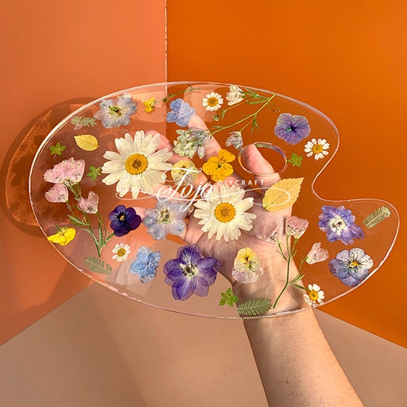 Home & Hobby Molds DIY Epoxy Resin mold Palette Mold Resin Paint Drawing Plate Mold Silicone