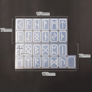 Viking Rune Resin Mold-rune Silicone Mold-crystal Rune Stone Mold ...