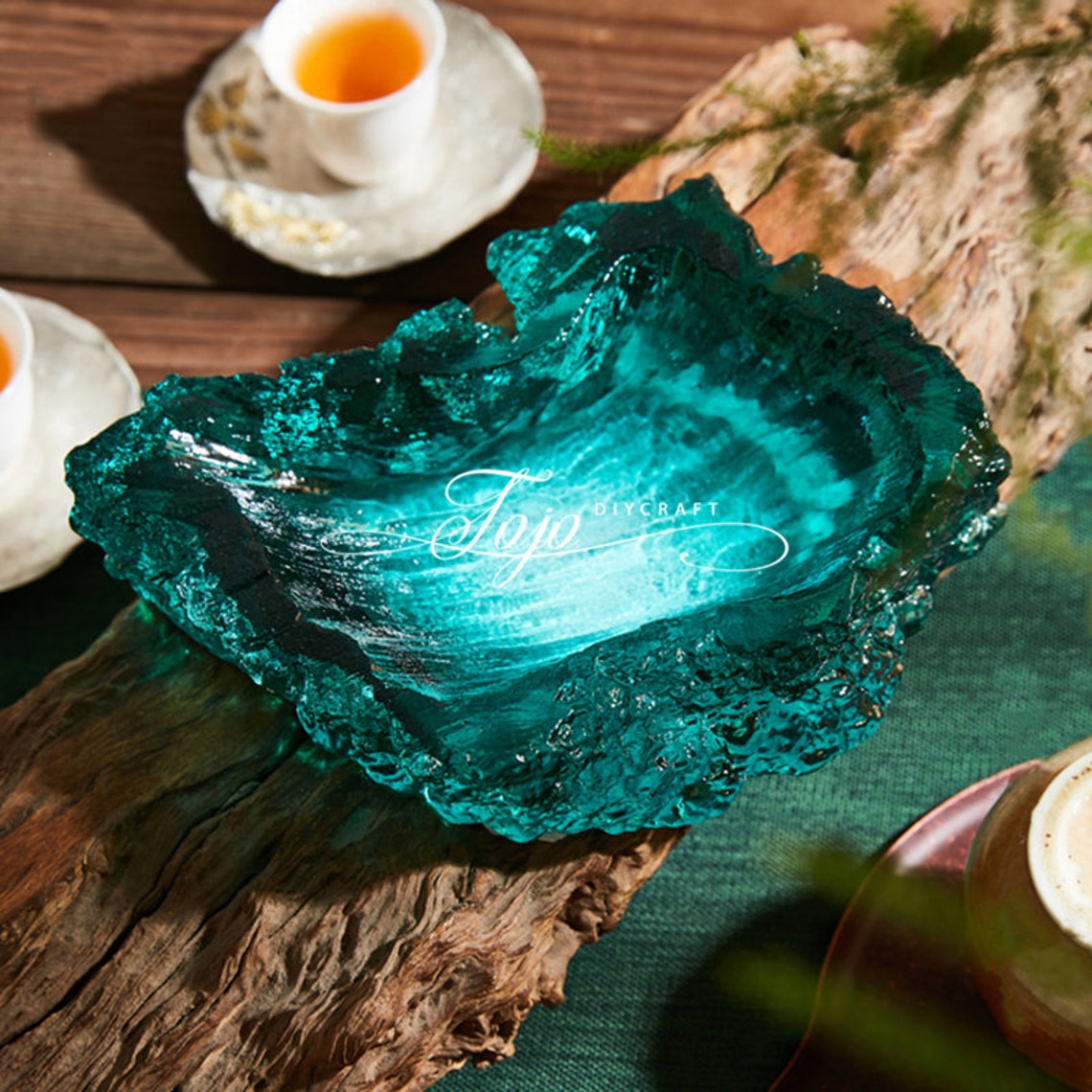 Crystal Cluster Ashtray Resin Moldlarge Crystal Stone Etsy