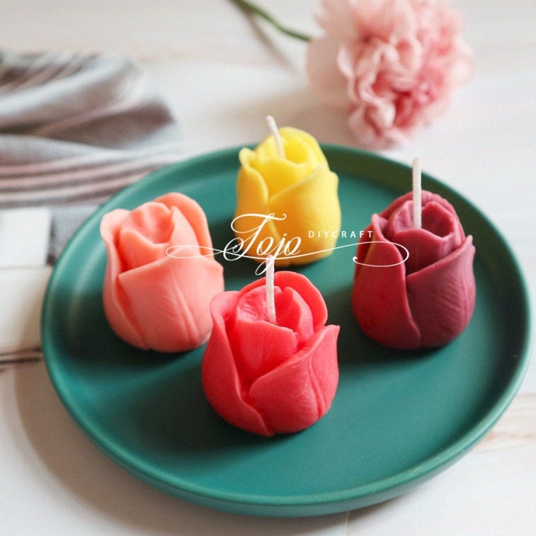 Tulip Flower Candle Mold-flower Candle Silicone Mold-candle - Etsy UK