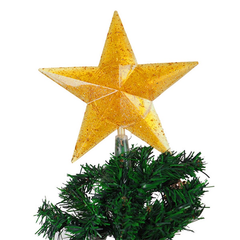 Christmas Star Tree Topper Silicone Mold-Five-pointed Star Resin Mold-Star Night Light Mold-Christmas Tree Decor Mold-Epoxy Resin Craft Mold image 2