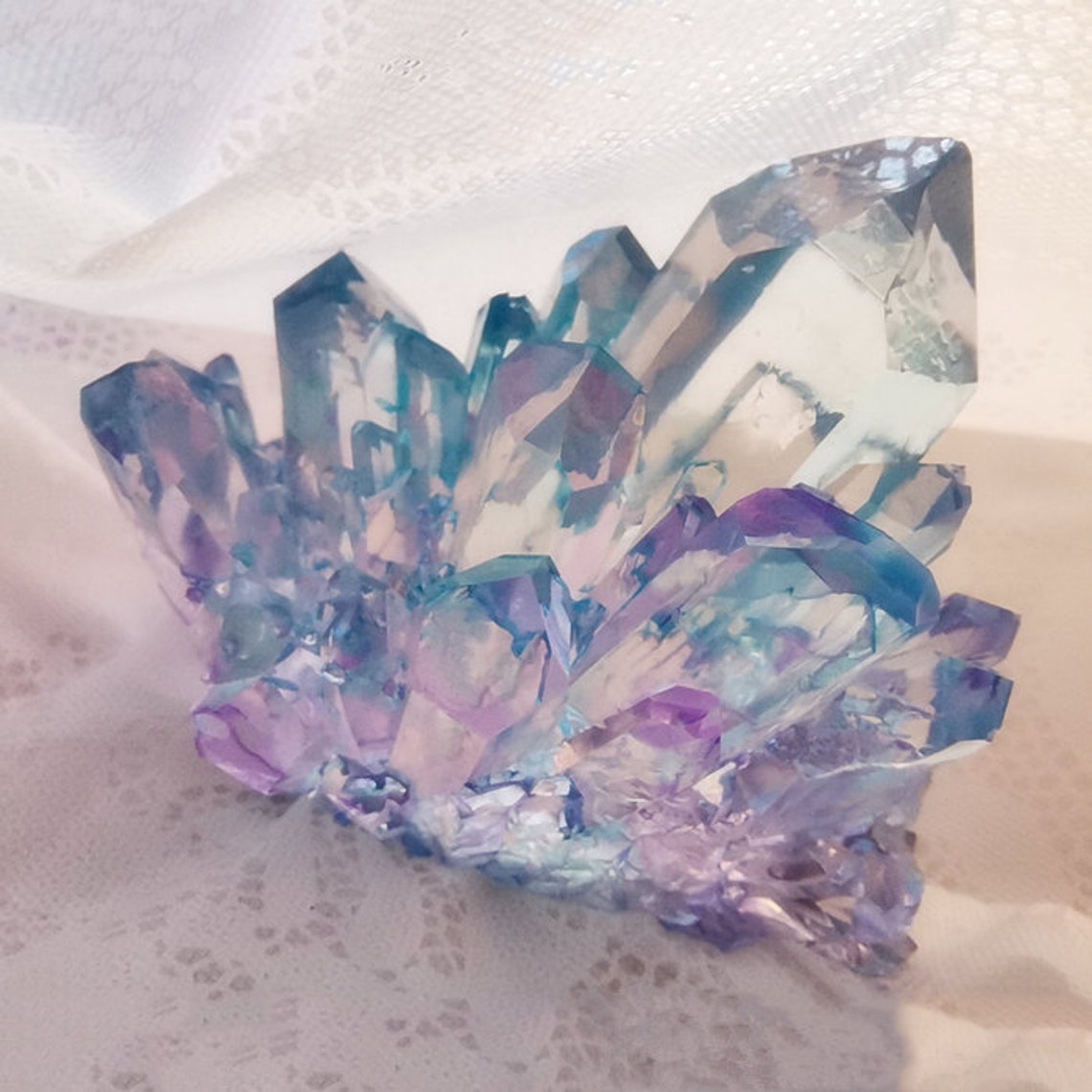 Large Crystal Cluster MoldCrystal Cluster Silicone Resin Etsy