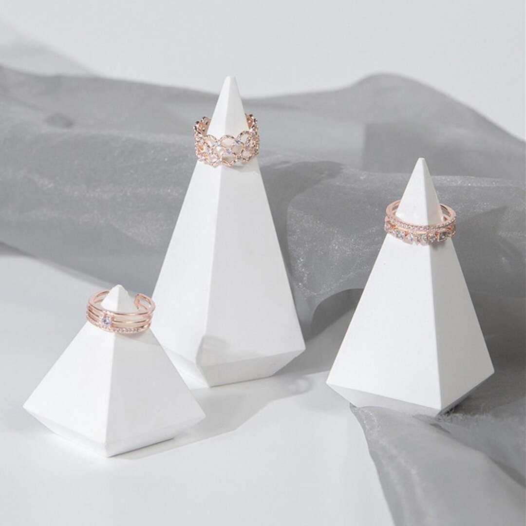 Geometric Ring Holder Silicone Moldcone Jewelry Display Home Decor
