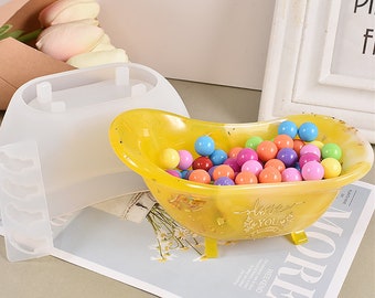Bathtub Silicone Mold-Bathtub Resin Mold-Bathtub Soap Dish Mold-Bathtub Storage Box Mold-Bathtub Trinket Box Mold-Epoxy Resin Art Mold