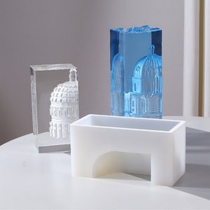 Nordic Architecture Concrete Silicone Mold-Pantheon Candle Mold-Arch Roman Column Bookends Mold-Cement Plaster Art Mold-Epoxy Resin Mold
