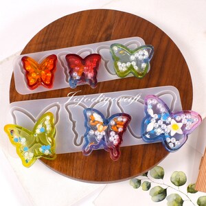 Butterfly Quicksand Silicone Mold-Butterfly Shaker Resin Mold-Butterfly Shaker Keychain Mold-Animal Pendant Mold-Epoxy Resin Art Mold