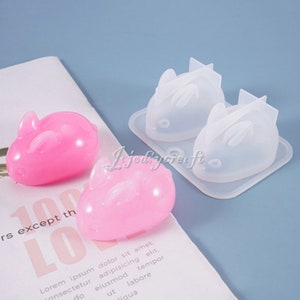 Animal Rabbit Silicone Mold-Cute Rabbit Mold-Rabbit Resin Mold-Crystal Rabbit Mold-Rabbit Keychain Mold-Pendant Jewelry Making Mold