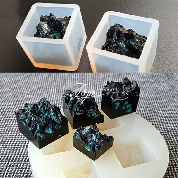 Mountain Peak Casting Mold-Snow Mountain Resin Mold-Cube Silicone Mold-Epoxy Resin Crafts Mold-Craft Micro Landscape Jewelry Decoration