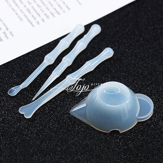 Silicone Cup Stirrers Spoon-uv Resin Mold-casting Jewelry Tool Kit