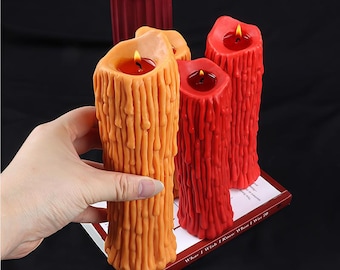 Nordic Candle Silicone Mold-Tears Candle Mold-Sculpture Candle Mold-Wedding Candle Mold-Beeswax Pillar Candle Mold-Soy Wax Candle Mold