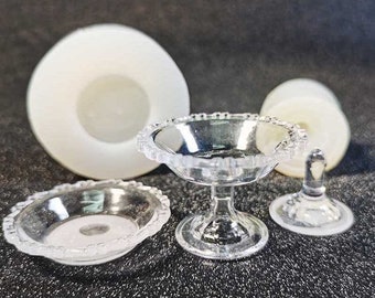 2Pcs/Set Miniature Cup Silicone Mold-Dessert Cup Resin Mold-Sundae Cup Mold-Cake Cup Mold-Miniature Dollhouse Mold-Epoxy Resin Art Mold