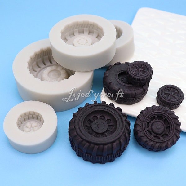 Tire Fondant Silicone Mold-Car Tire Resin Mold-Tires Candle Mold-Tire Biscuit Mold-Chocolate Cake Decor Mold-Scented Plaster Tire Mold