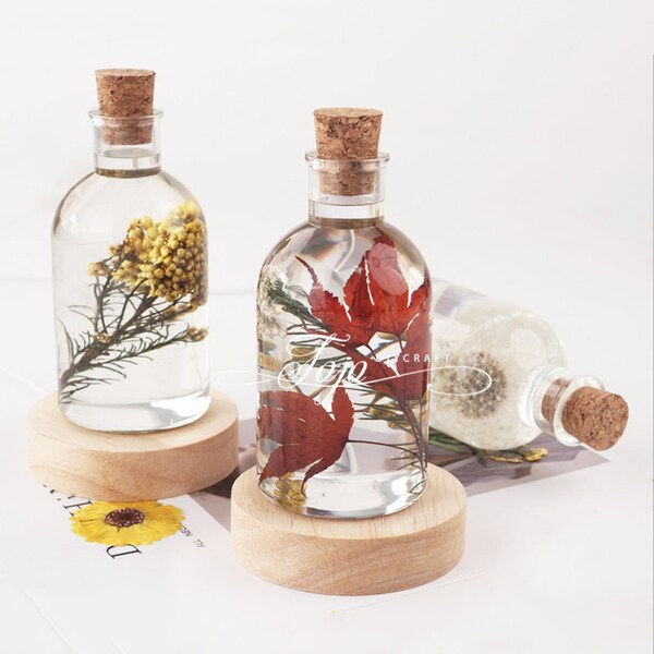 Resin Flower Lamp Etsy