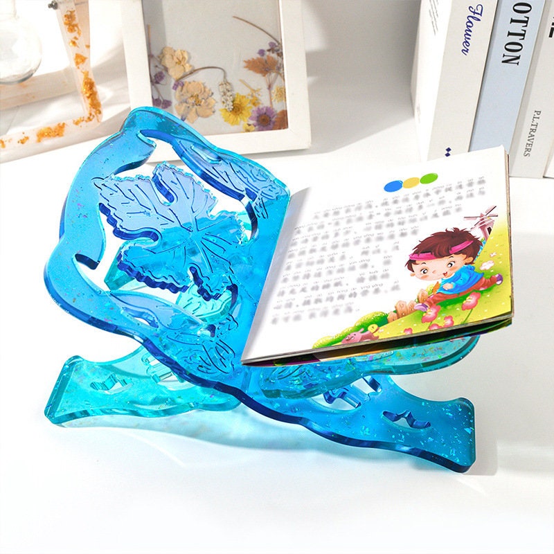 D-GROEE Book Stand Resin Mold, Book Holder Silicone Mold Epoxy Molds for  DIY Craft Book Bracket Making
