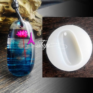 Forma Gema Molde de Silicona-Gema Colgante Resina Molde-Cristal Gema Molde-Gema Collar Molde-Resina UV Molde-Joyería Charm Mold