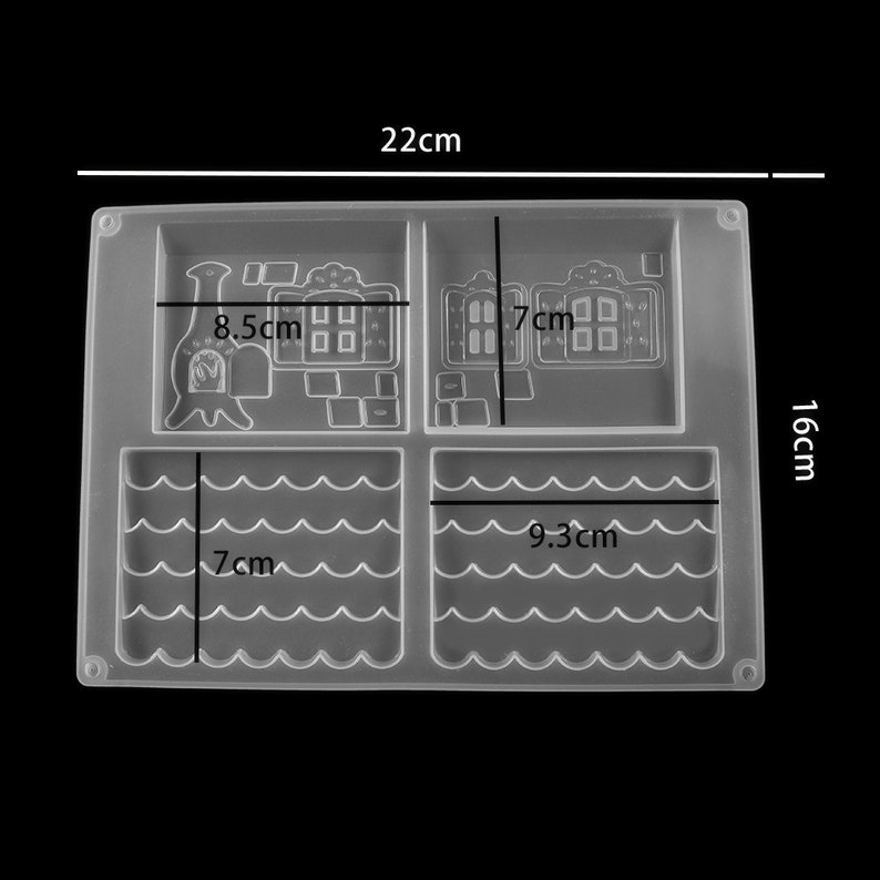 Christmas House Silicone Moldhouse Puzzle Resin Moldcrystal Etsy