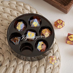 Polyhedral Heart Dice Silicone Mold-DND Dice Set Resin Mold-Dice Storage Box Mold-RPG Dice Game Mold-Dungeons and Dragons Dice Mold