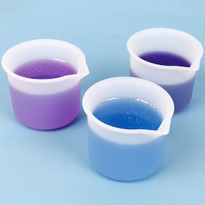 30ml 50ml Silicone Measuring Cup-Silicone Resin Cup Dispenser-Reusable Silicone Mixing-Measuring Cup for Epoxy Resin