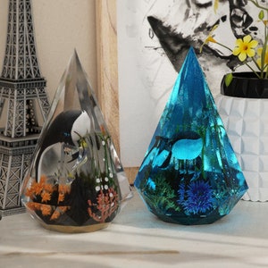 Geometric Cone Candle Silicone Mold-Cone Ring Holder Mold-Diamond Pyramid Resin Mold-Jewelry Display Stand Mold-Cement Plaster Art Mold