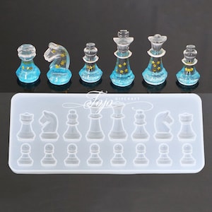 Chess Mold Set-3d Chess Resin Mold-silicone Chess Resin Mold-3d