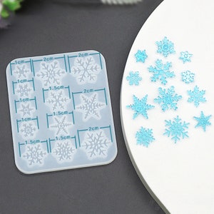 Beautiful Snowflake Silicone Mold-Mini Snowflake Resin Mold-Christmas Snowflake Mold-Snowflake Jewelry Making Mold-Epoxy Resin Art Mold
