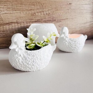 Duck Candle Jar Silicone Mold-Duck Storage Box Resin Mold-Duck Planter Pot Mold-Concrete Candle Vessel Mold-DIY Aromatherapy Plaster Mold