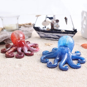 Ocean Octopus Silicone Mold-Shiny Octopus Resin Mold-Octopus Keychain Pendant Mold-Cute Octopus Mold-Epoxy Resin Octopus Mold