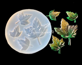 Maple Leaf Silicone Mold-Maple Leaf Resin Mold-Maple Leaf Earrings Mold-Leaves Jewelry Making Mold-Polymer Clay Mold-Epoxy Resin Art Mold