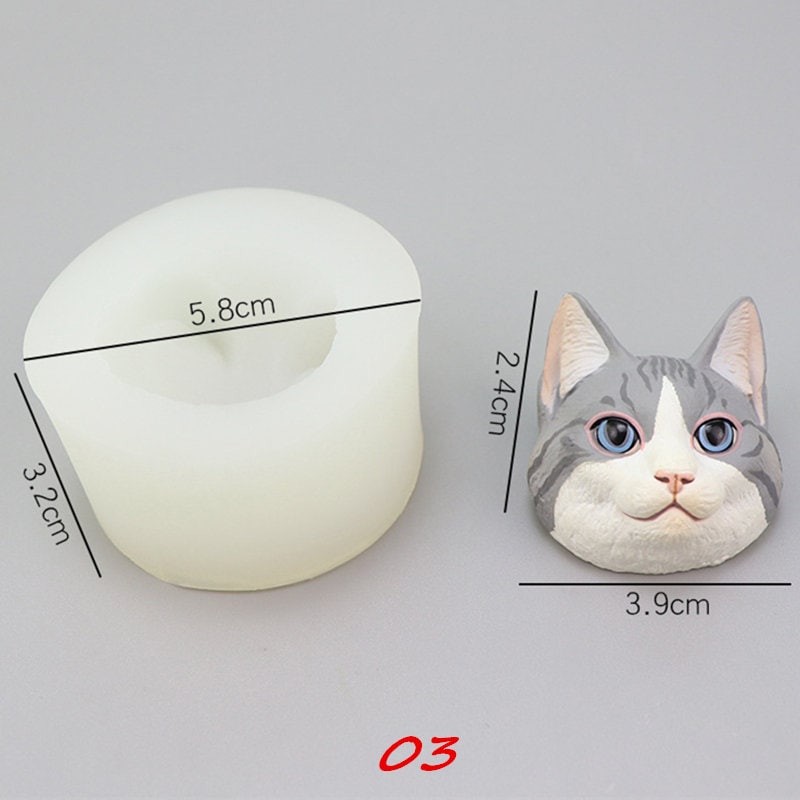 Geometric Ring Silicone Mold-flat Ring Resin Mold-cat Head -  in 2023