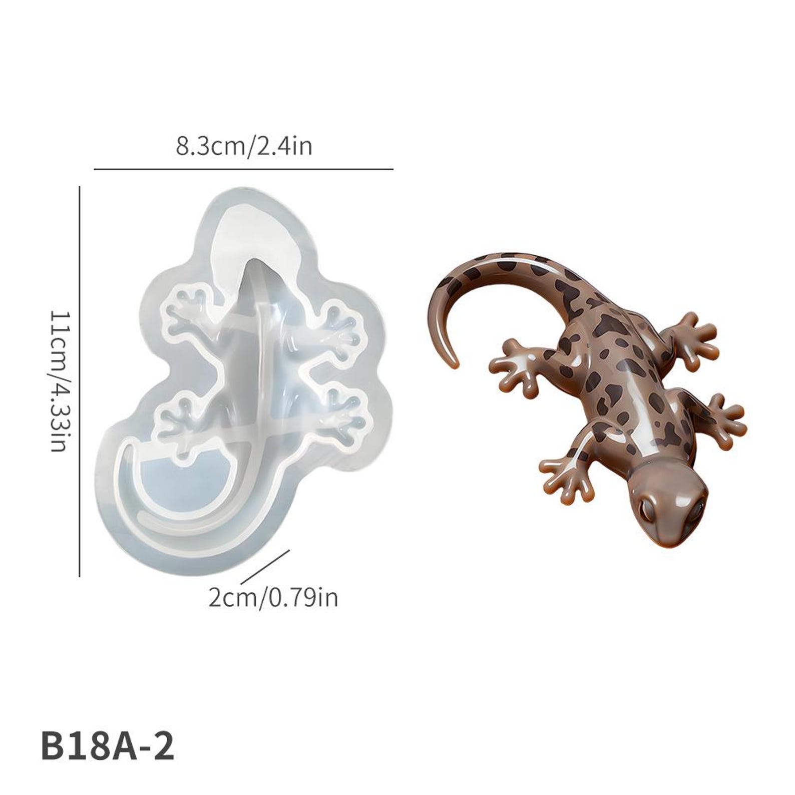 Plaster Keychains Animal Resin Silicone Mold-tree Frog Mold-sea Turtle Lizard Mold ...