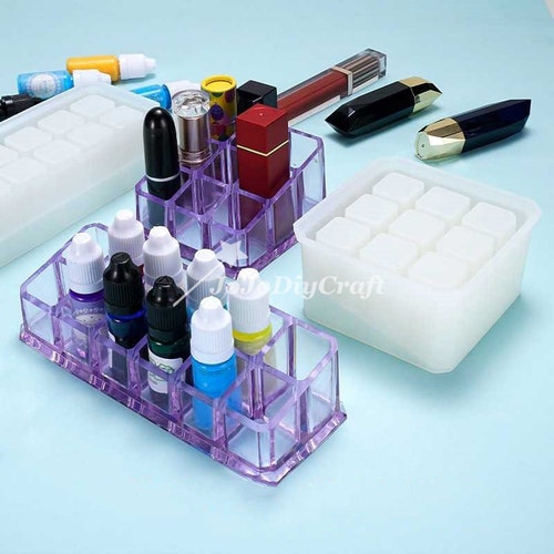 Lipstick Holder Silicone Moldlipstick Storage Box Resin Etsy