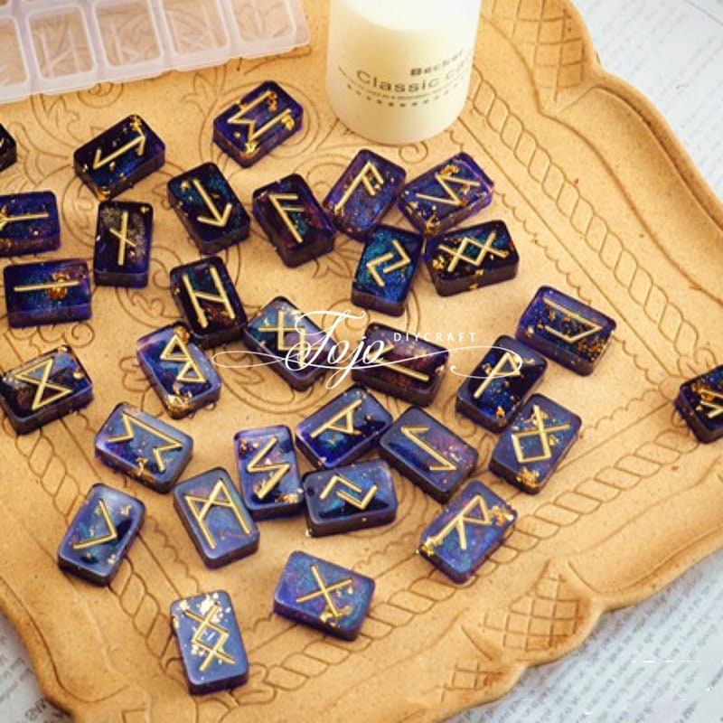 Viking Rune Resin Mold-rune Silicone Mold-crystal Rune Stone Mold ...