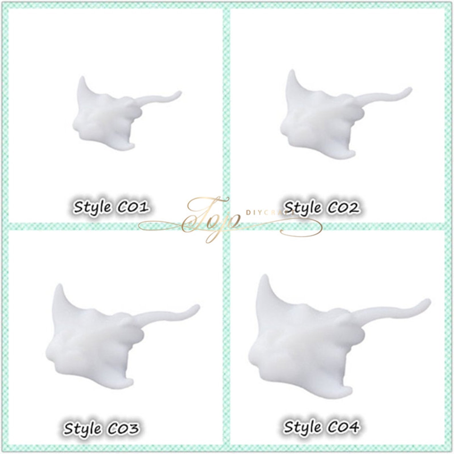 3D Manta Ray Filler ModelResin Casting Molds Hippocampus Sea Etsy