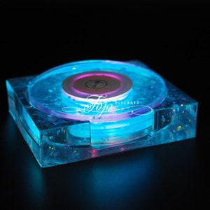 Luminous Disc Coaster Mold-CD Coaster Resin Mold-Round Coaster Silicone Mold-CD Record Storage Box Mold-Night light Tea Cup Coaster Mold
