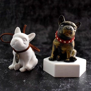 French Bulldog Silicone Mold-French Bulldog Resin Mold-Bulldog Keychain Pendant Mold-Animal Statue Decor Mold-Aromatherapy Plaster Mold