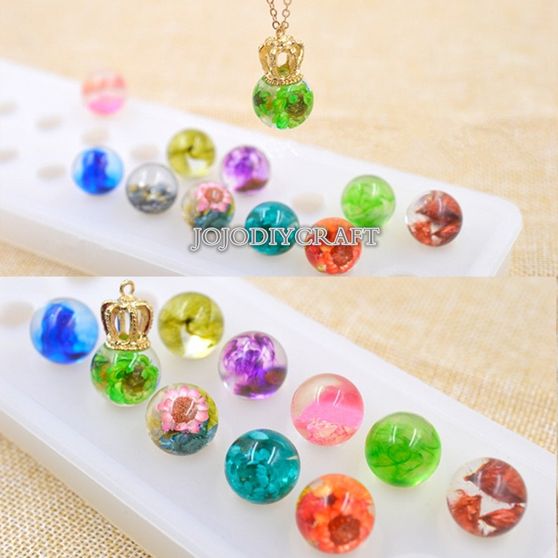 Stereo Flat Spheric Mold Spherical Silicone Mould Diy Resin Decorative Craft Jewelry Making For Cabochon