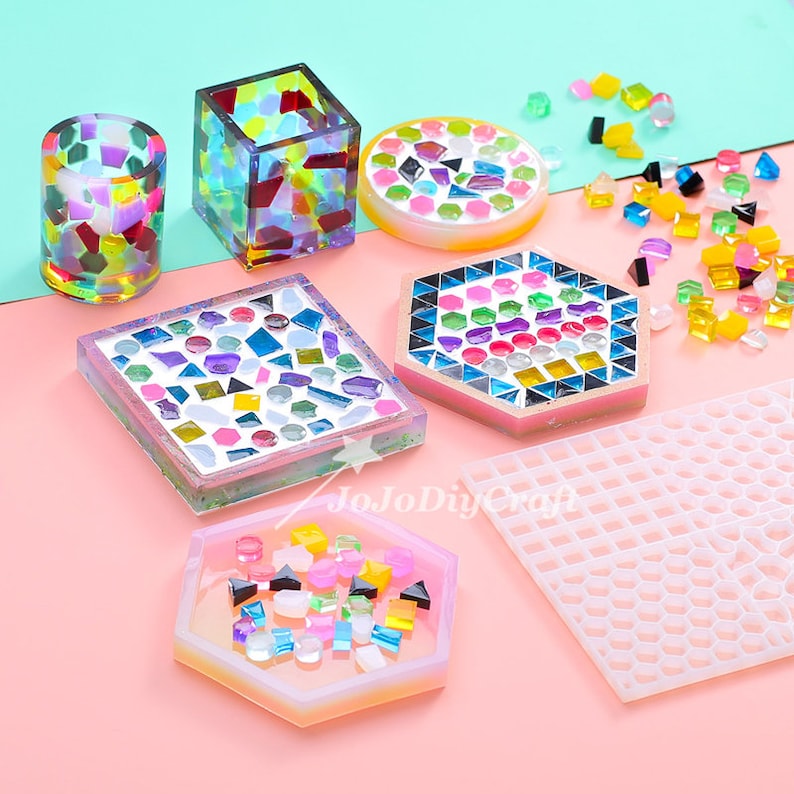 Irregular Mosaic Tile Silicone Moldmosaic Tiles Resin Etsy