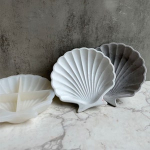Cute Shell Tray Silicone Mold-Scallop Storage Tray Mold-Jewelry Display Home Decor Mold-Cement Plaster Jesmonite Tray Mold-Epoxy Resin Mold