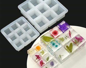 20mm 30mm Cube Silicone Mold-Small Cube Resin Mold-Cube Keychain Pendant Mold-Cube Jewelry Making Mold-DIY Micro Landscape Decor Resin Mold