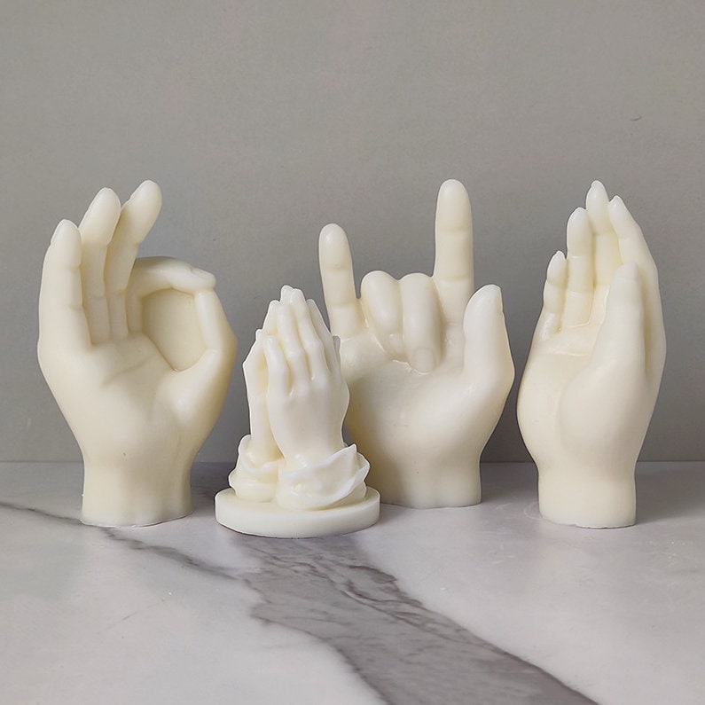 Funny Middle Finger Silicone Candle Mold Human Body Candle Making Handmade  Resin Soap Clay Mold Gifts Craft Supplies Home Decor
