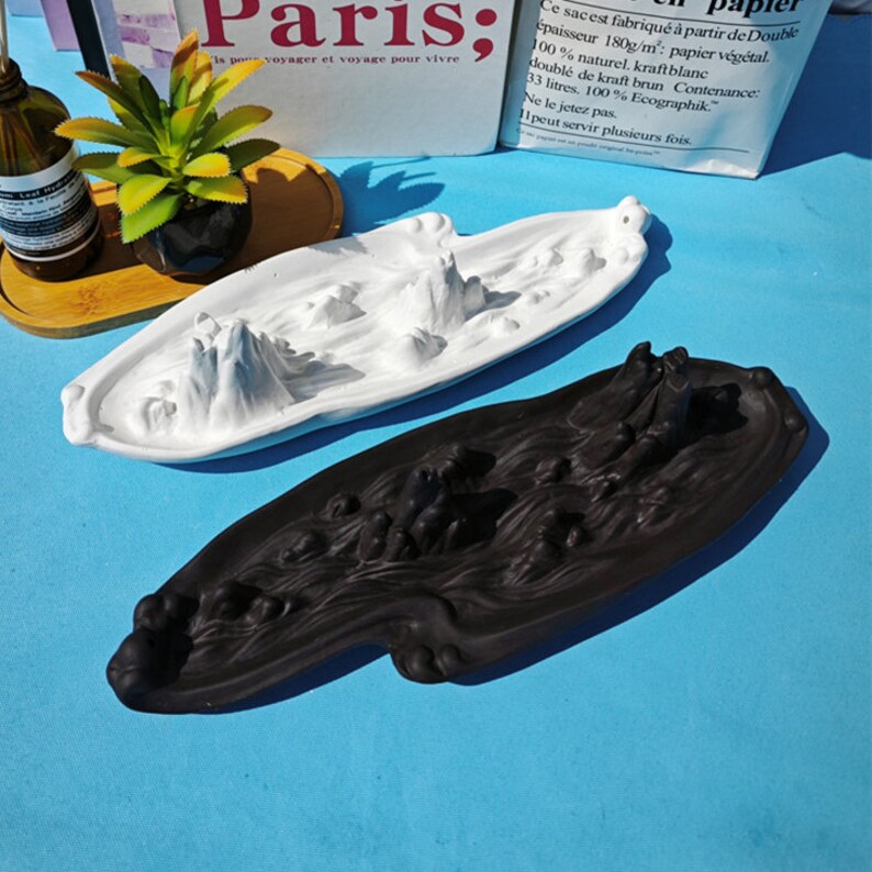 Mountain Incense Holder Silicone Moldcement Rockery Incense Etsy