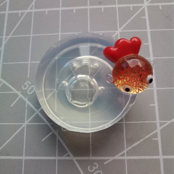 Mini Goldfish Silicone Mold-Cute Goldfish Resin Mold-Transparent Goldfish Mold-Goldfish Fish Mold-UV Resin Mold-Epoxy Art Mold