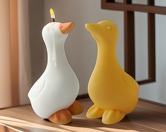 3D Duck Candle Silicone Mold-Standing Duck Candle Mold-Animal Duck Candle Mold-Cute Duck Resin Mold-Jesmonite Plaster Mold-Home Decor Mold